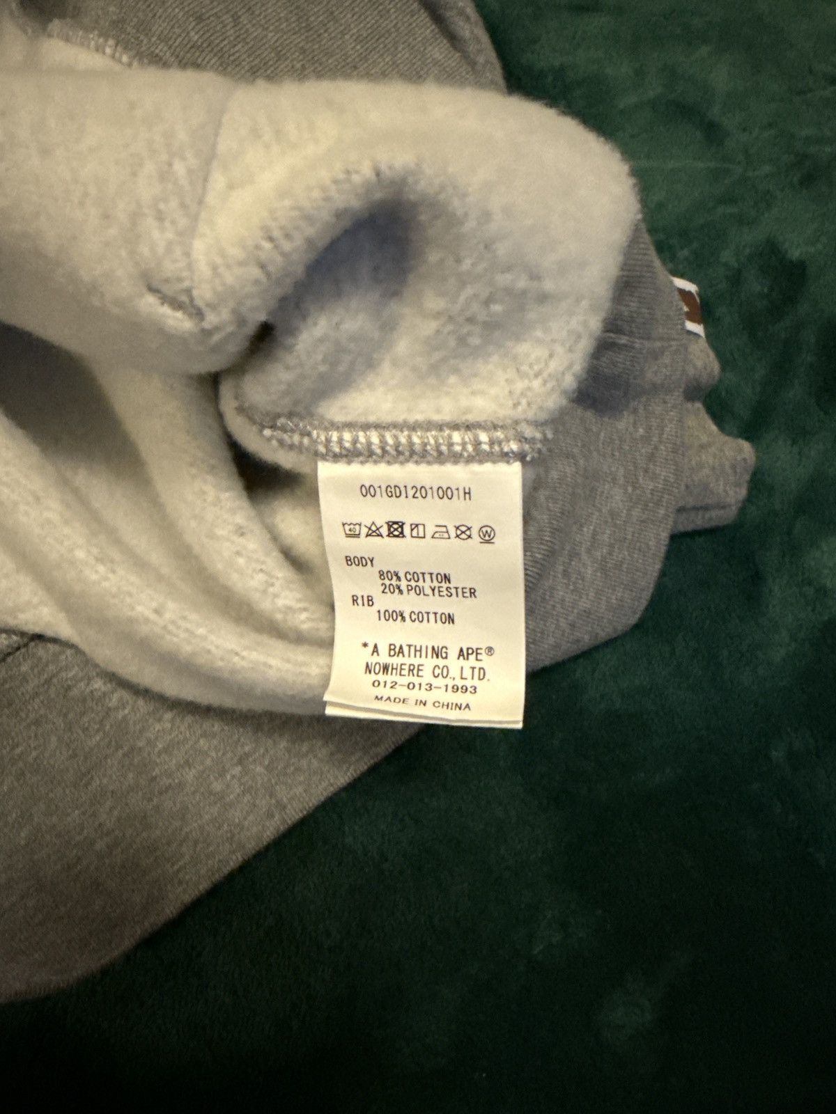 Bape Bape Grey Pullover Hoodie Size US S / EU 44-46 / 1 - 9 Thumbnail
