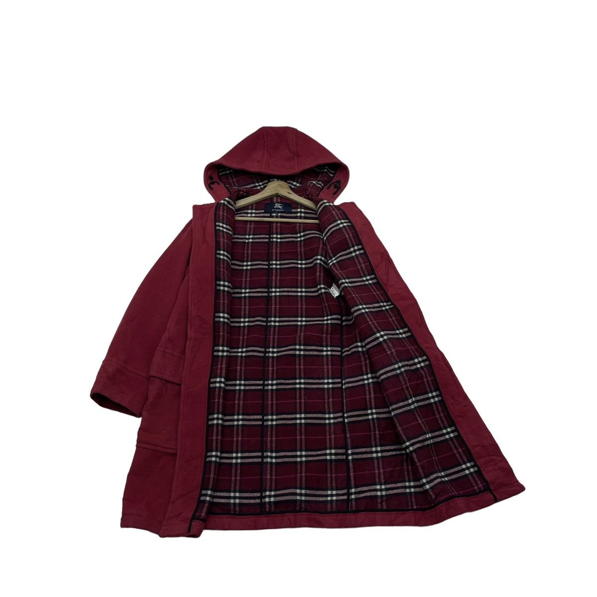 Vintage Burberry London Nova Check Duffle Coat Jacket