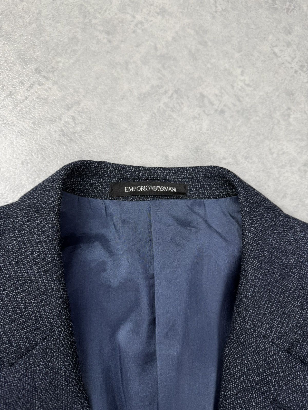 Emporio Armani Emporio Armani G Line Deco Fleck Blazer Jacket Size 52 Size 42R - 6 Thumbnail