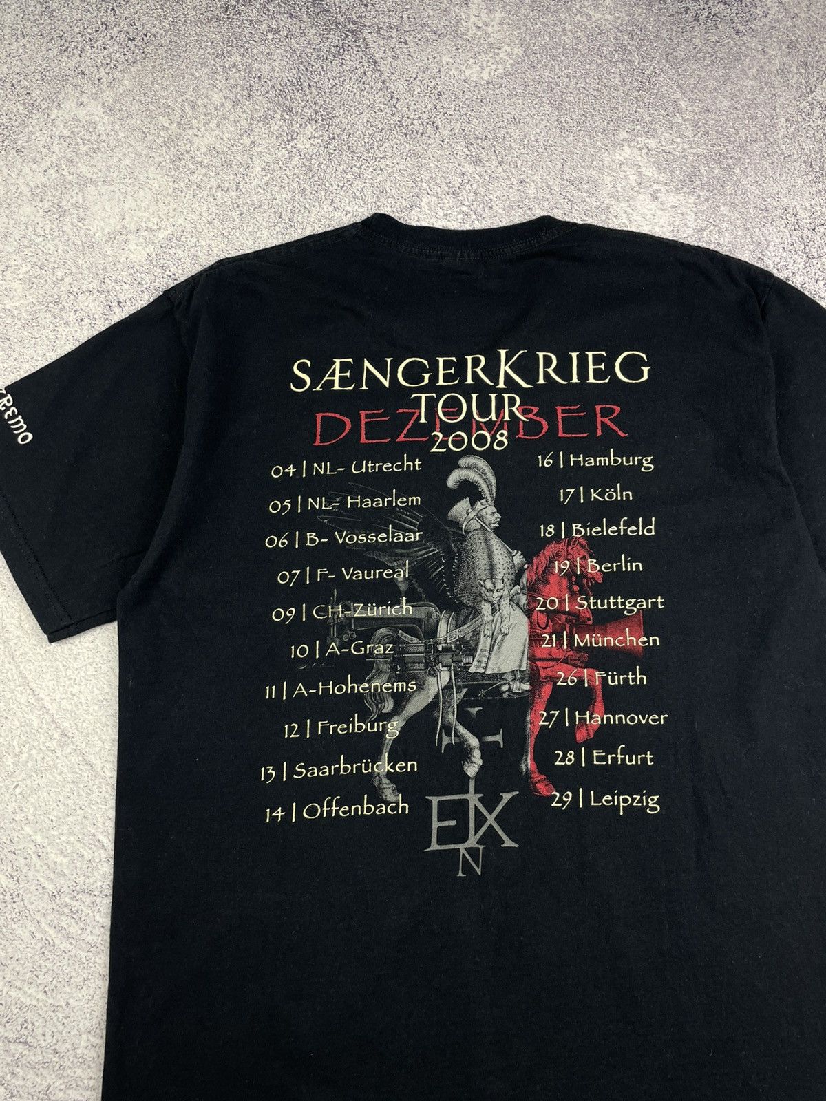 Fruit Of The Loom Vintage 2008 In Extremo Tour Graphic Tee T-shirt Size L Size US L / EU 52-54 / 3 - 6 Thumbnail