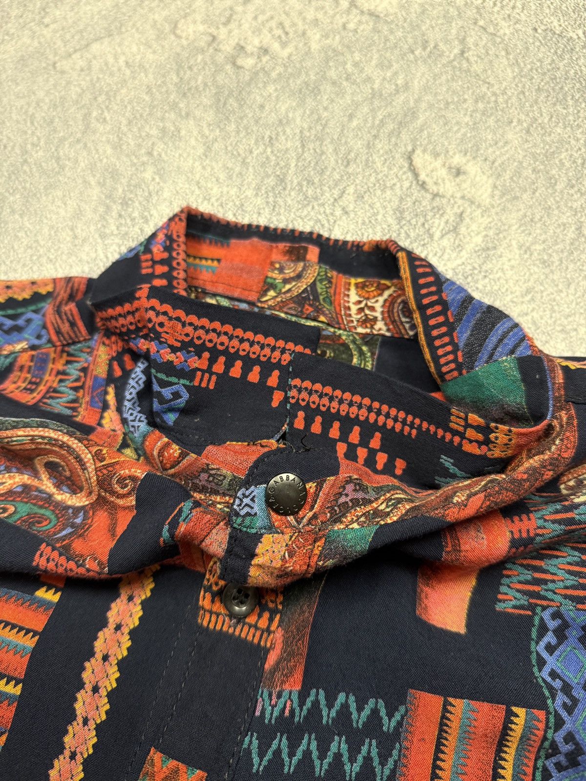 Dolce & Gabbana Dolce & Gabbana Royal Print Multicolor Shirt Size US M / EU 48-50 / 2 - 6 Thumbnail