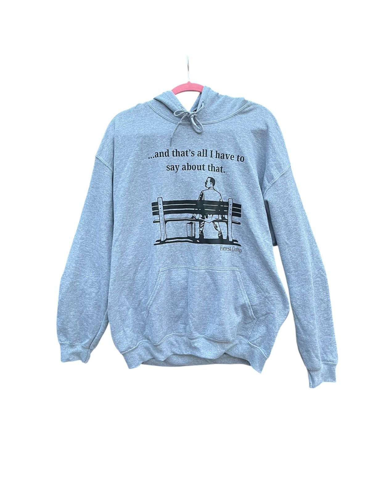 Vintage Vintage 90s Forrest Gump Hoodie Grey Movie Promo L Size US L / EU 52-54 / 3 - 2 Thumbnail