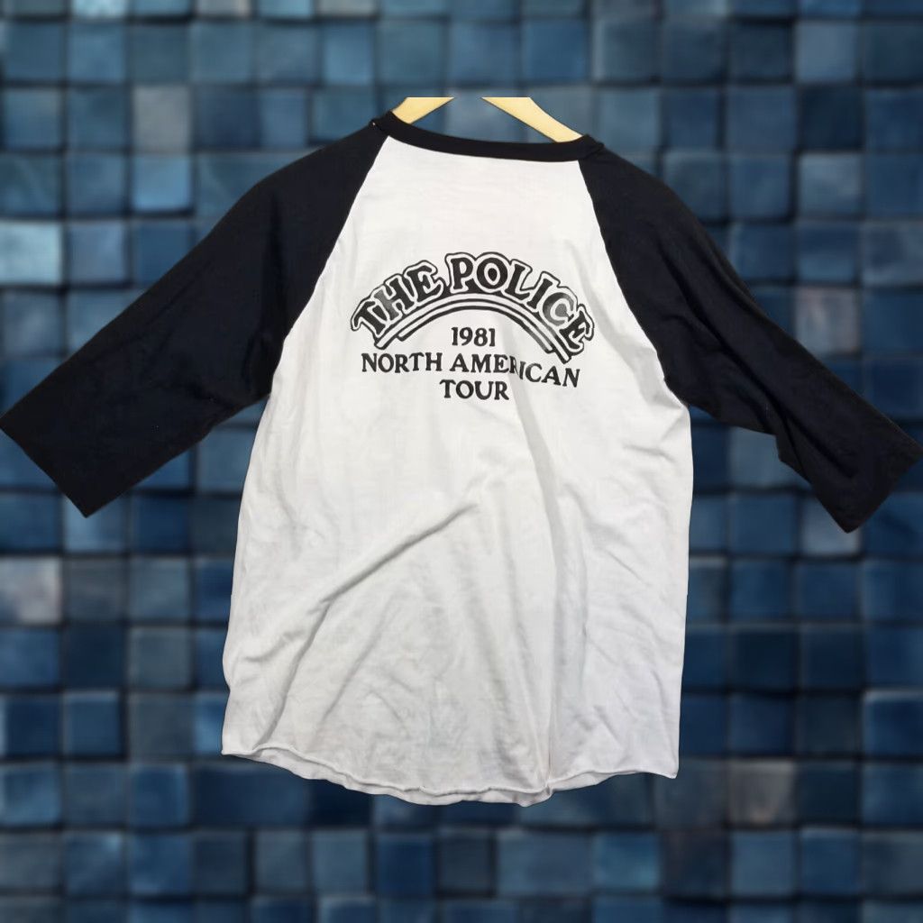 Vintage Police Concert T-Shirt M Fit Vintage 1981 The North America Tour 80s USA Ragland Size US M / EU 48-50 / 2 - 1 Thumbnail