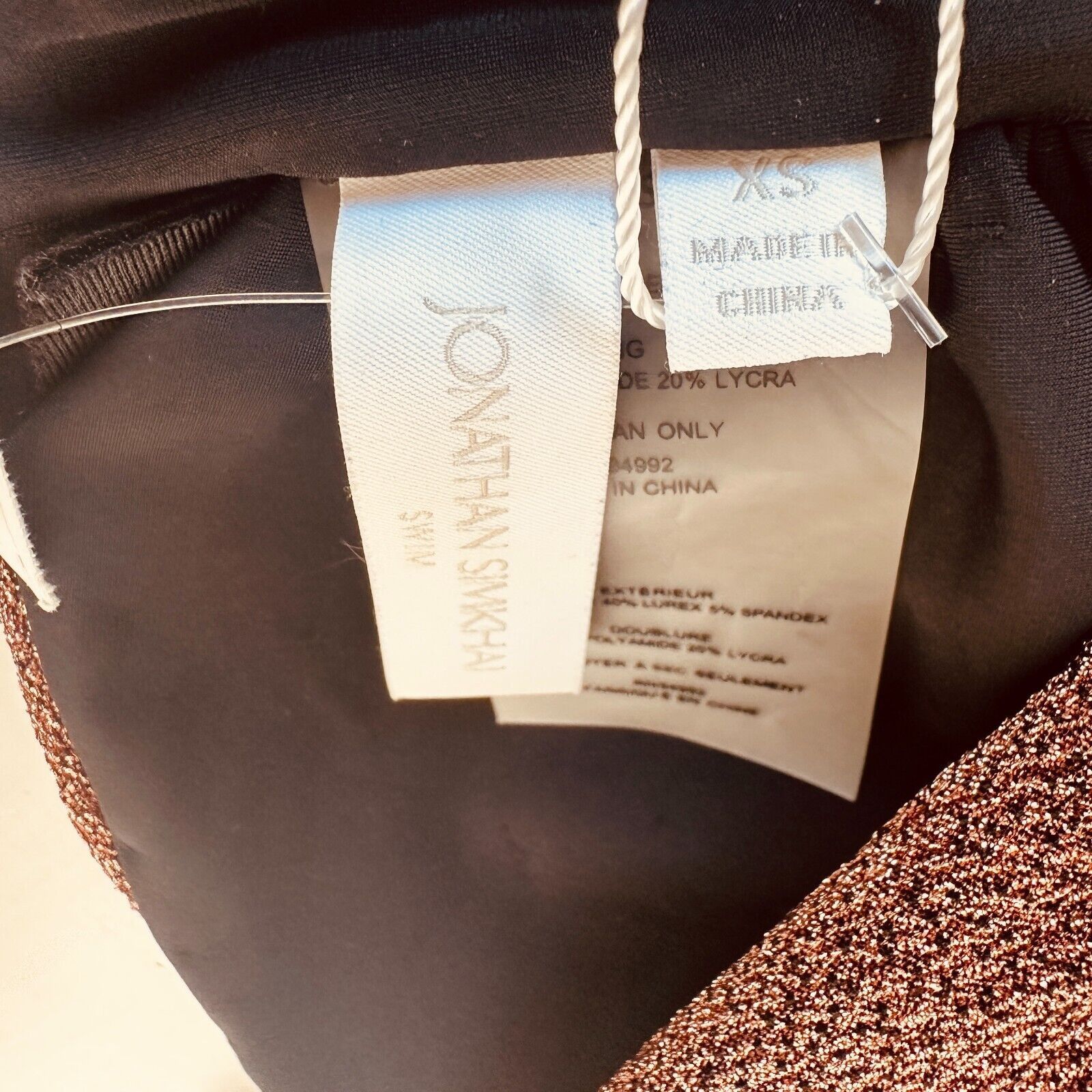 Jonathan Simkhai NWT Johathan Simkhai Katrine Copper Bikini Tie-Front XS Size XS / US 0-2 / IT 36-38 - 8 Thumbnail