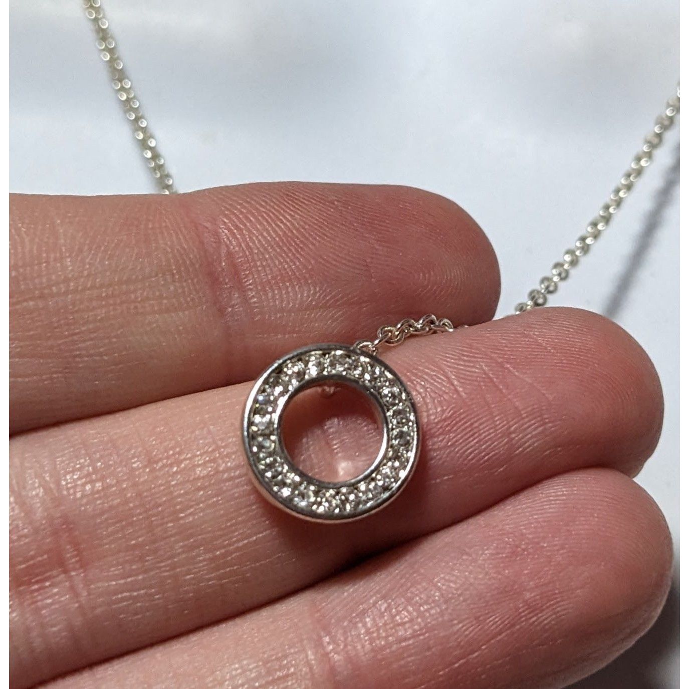 Other Minimalist Glam Silver Rhinestone Pendant Necklace Size ONE SIZE - 9 Thumbnail