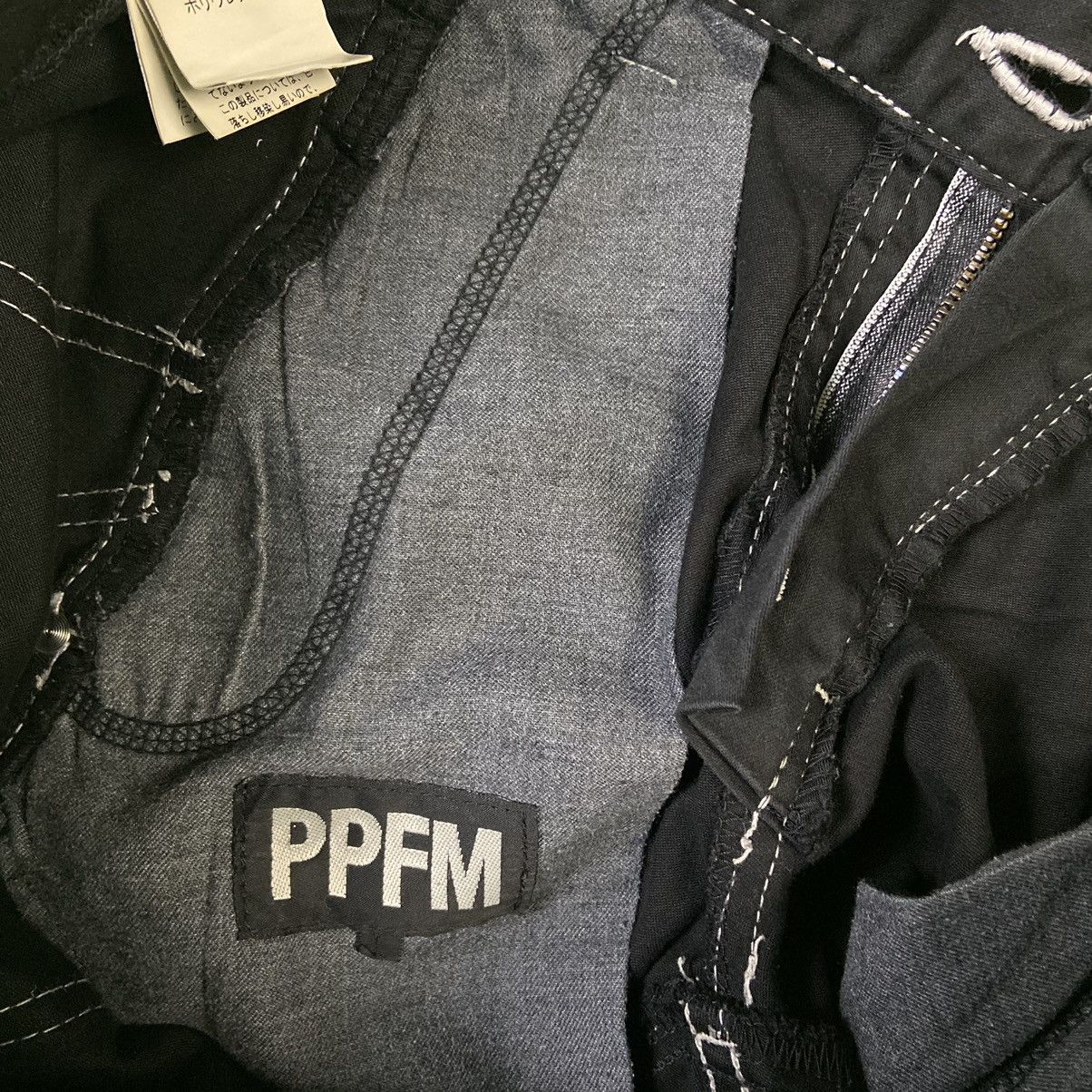 PPFM 2000s PPFM Bondage Zipper Punk Style Pants Size US 35 - 9 Thumbnail