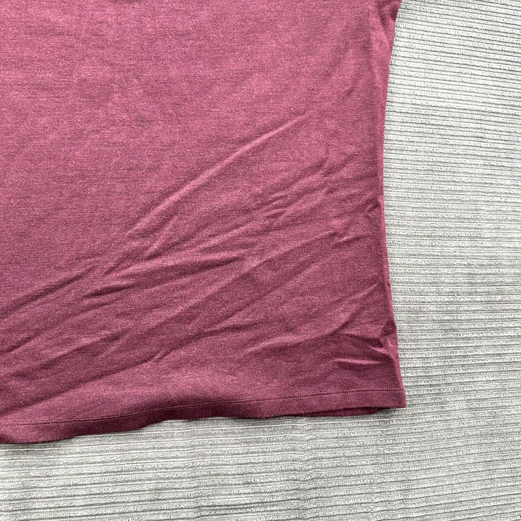 Mizzen+Main Mizzen + Main 1/4 Zip Sweater Men XL Burgundy Red Rayon Long Sleeve Solid Logo Zipper Casual Travel Golf Hiking Walking Size US XL / EU 56 / 4 - 7 Thumbnail