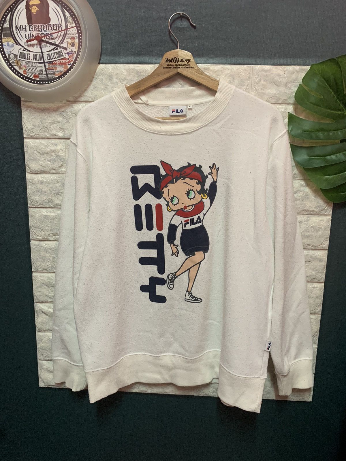 Fila RARE!! Sweatshirt Betty Boop x Fila Size US L / EU 52-54 / 3 - 1 Thumbnail