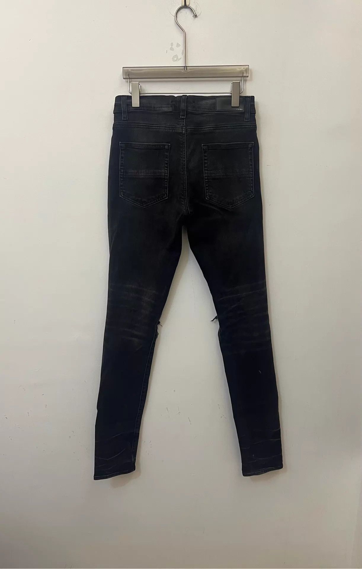 Amiri AMIRI Black Distressed Cat Whisker Jeans 30 Size 30" / US 8 / IT 44 - 4 Thumbnail