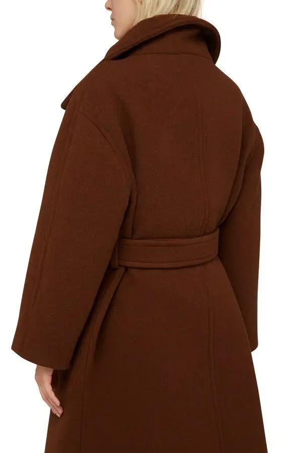 Acne Studios o1y0725 Turtleneck Coat in Brown Size M / US 6-8 / IT 42-44 - 4 Thumbnail