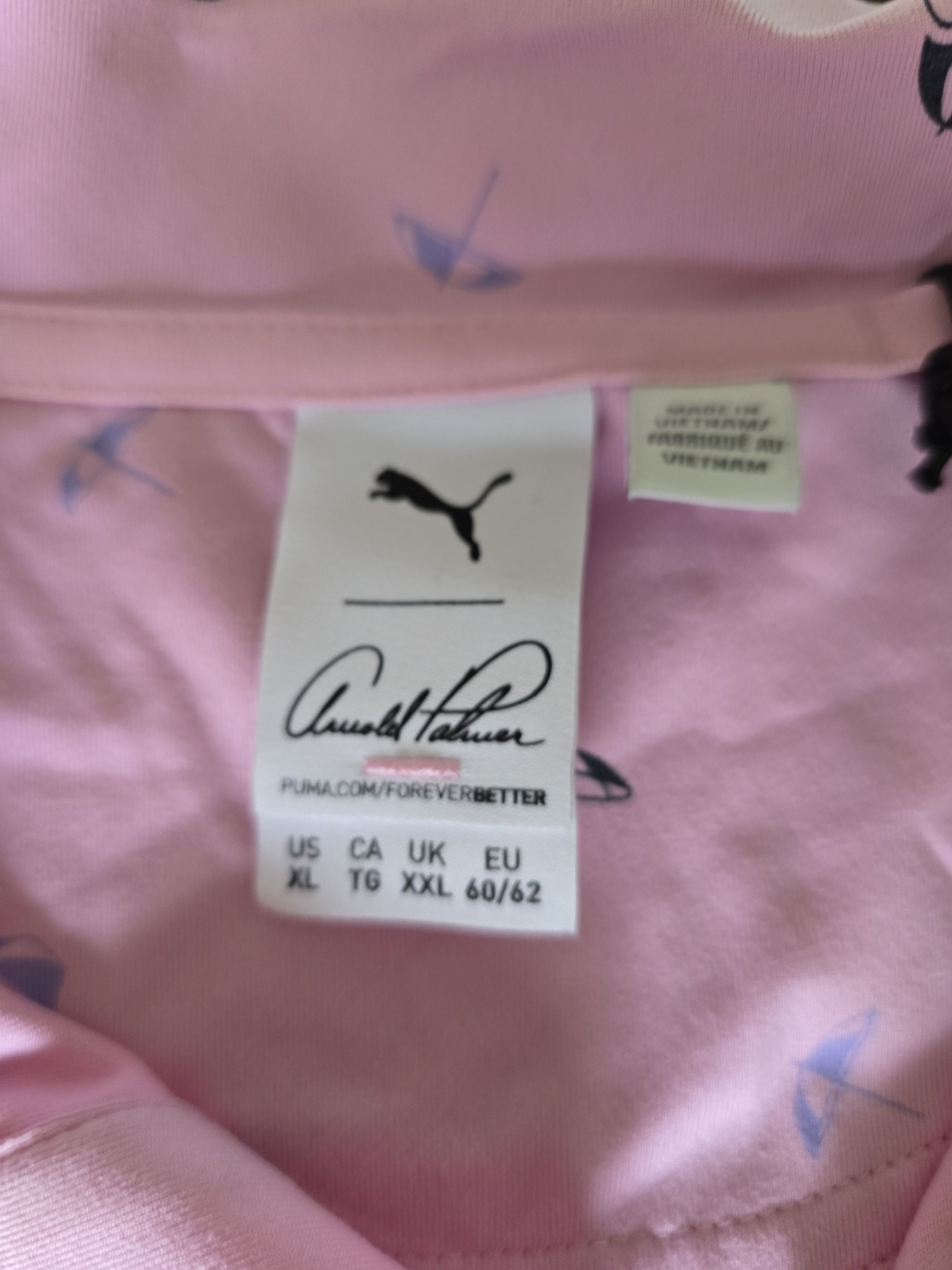 Puma Arnold Palmer Puma Polo Cloudspun Tech Size XL Pink Umbrella Size US XL / EU 56 / 4 - 2 Thumbnail