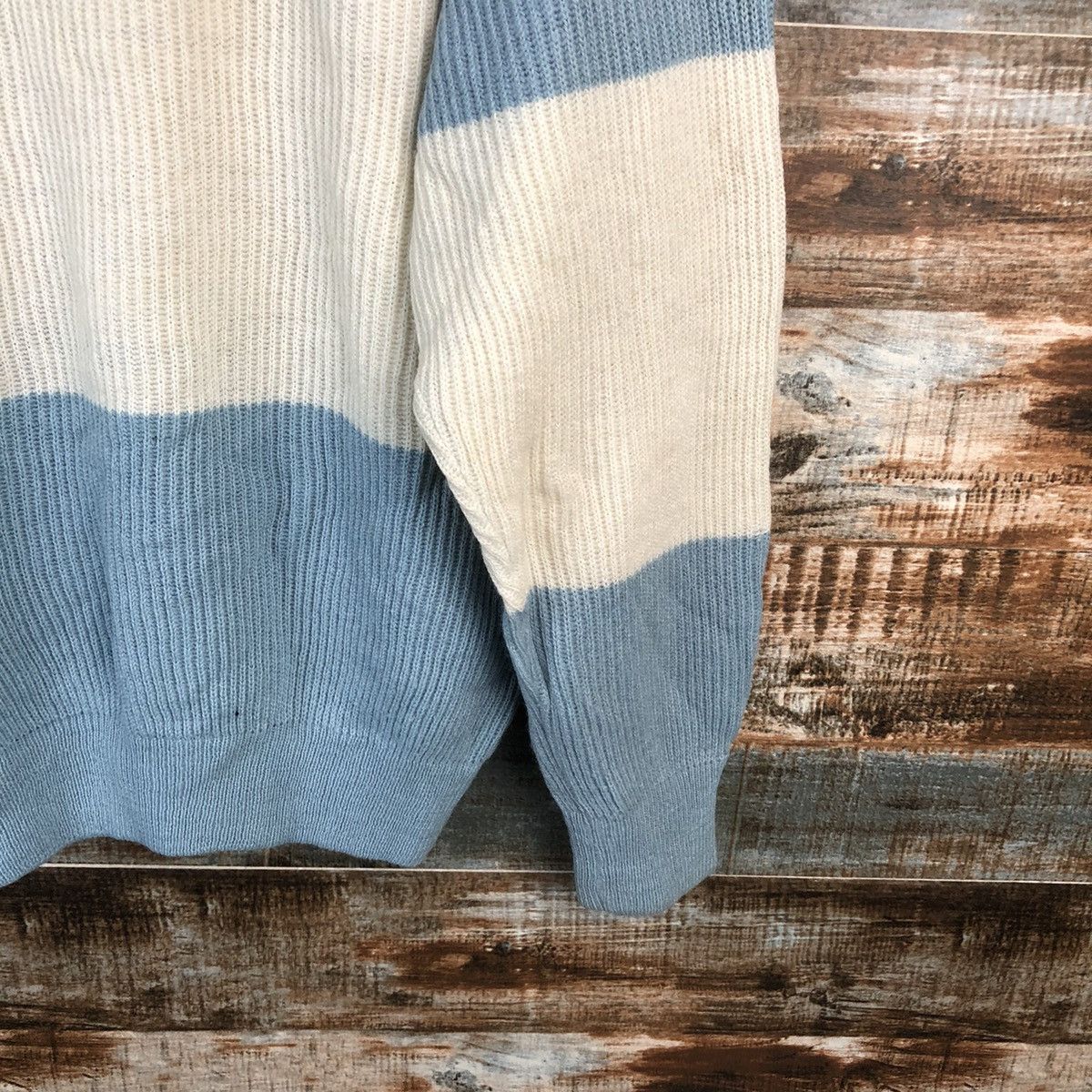 Vintage DL Porto Bellos Blue White Knitwear #C610 Size US L / EU 52-54 / 3 - 17 Thumbnail