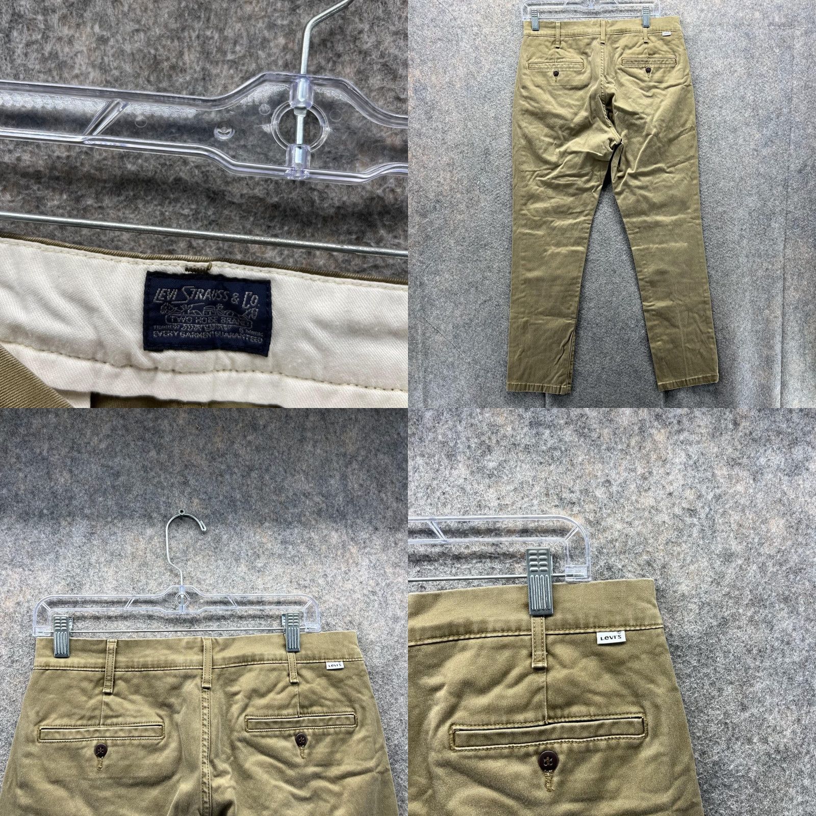 Levi's Levi's Pants Men 30x30 Chino Canvas Beige Khaki Casual Dress Formal Workwear Straight 30in Inseam Regular Waist 32in Size US 30 / EU 46 - 8 Thumbnail