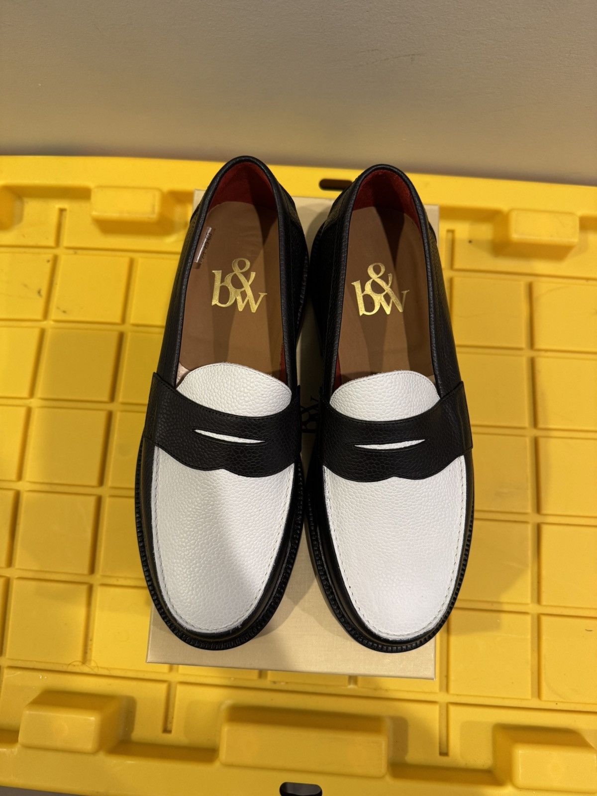 Blackstock & Weber Black and white penny loafer Size US 9.5 / EU 42-43 - 2 Thumbnail