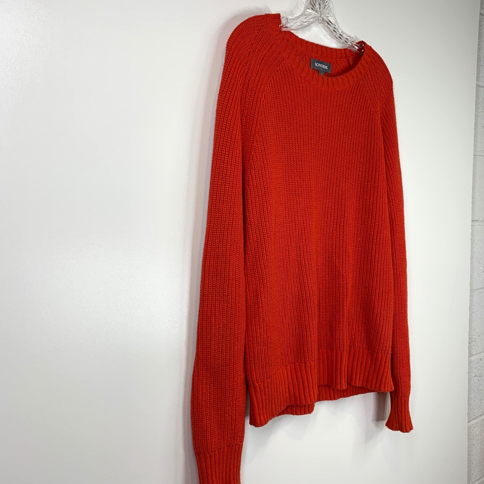 Bonobos Bonobos Slim Fit Cotton & Cashmere Sweater Crewneck Red Size US S / EU 44-46 / 1 - 5 Thumbnail