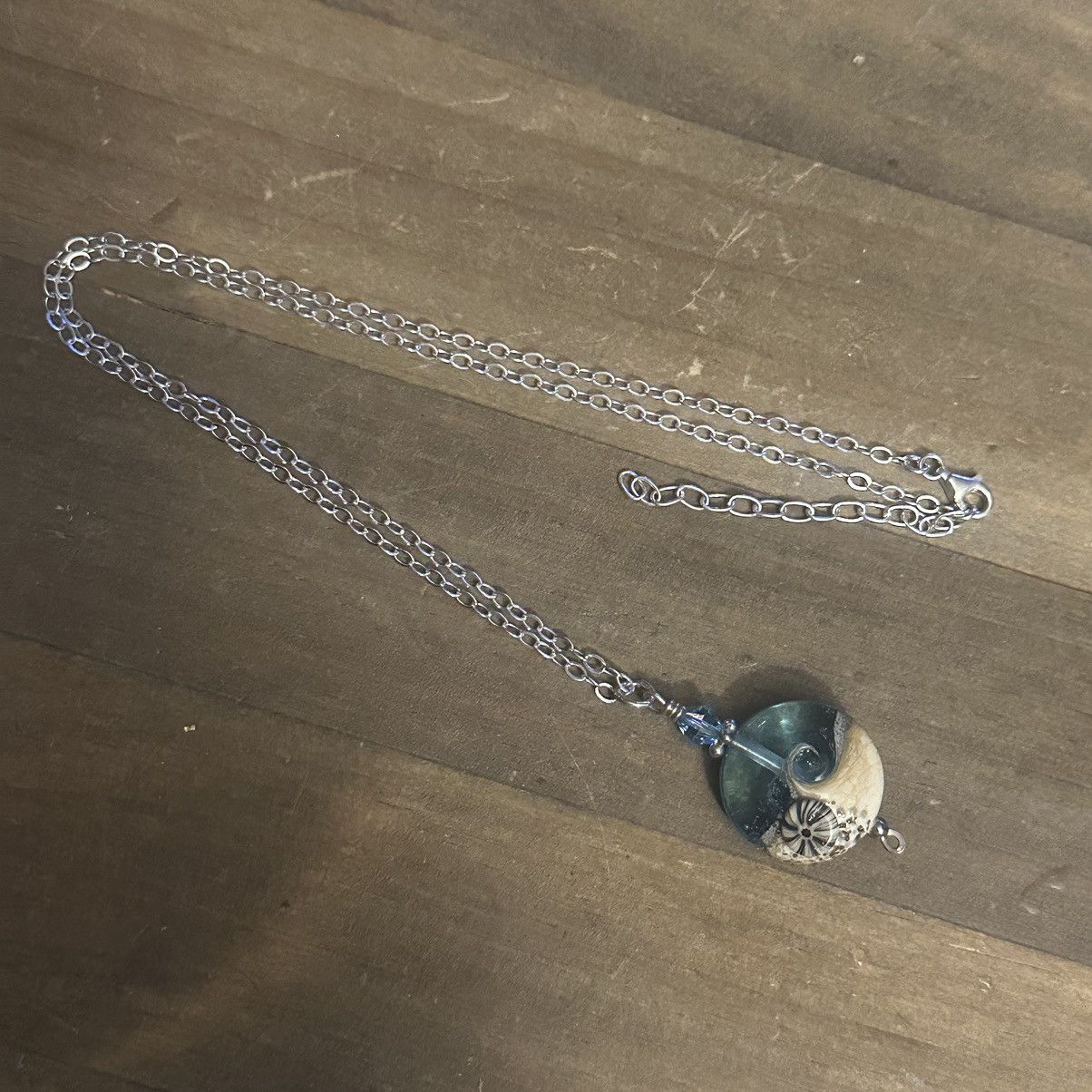 Other Beach wave lamp work pendant necklace Size ONE SIZE - 4 Thumbnail