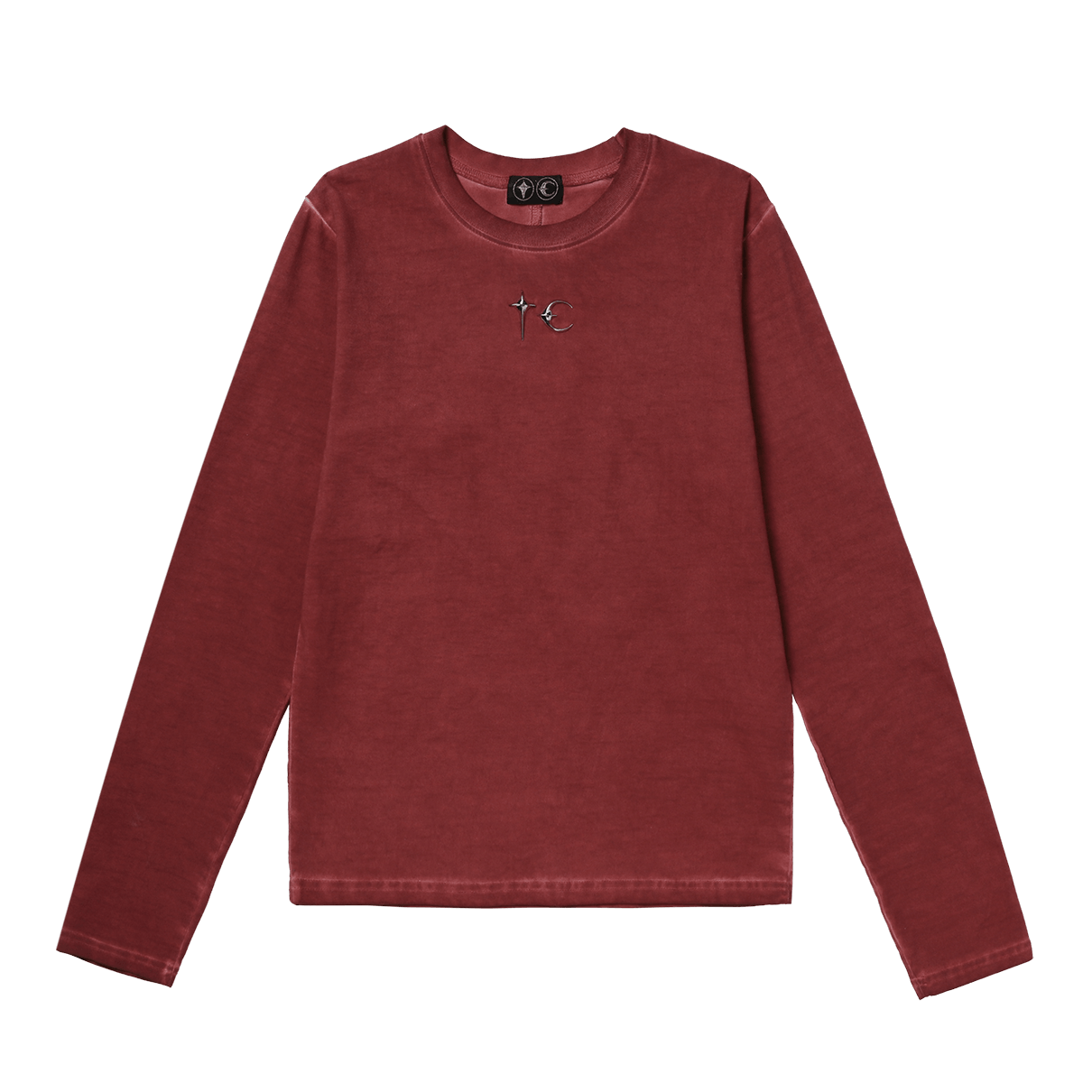 Thug Club THUG CLUB Long Sleeve T-Shirt - Size 2 - Washed Red 