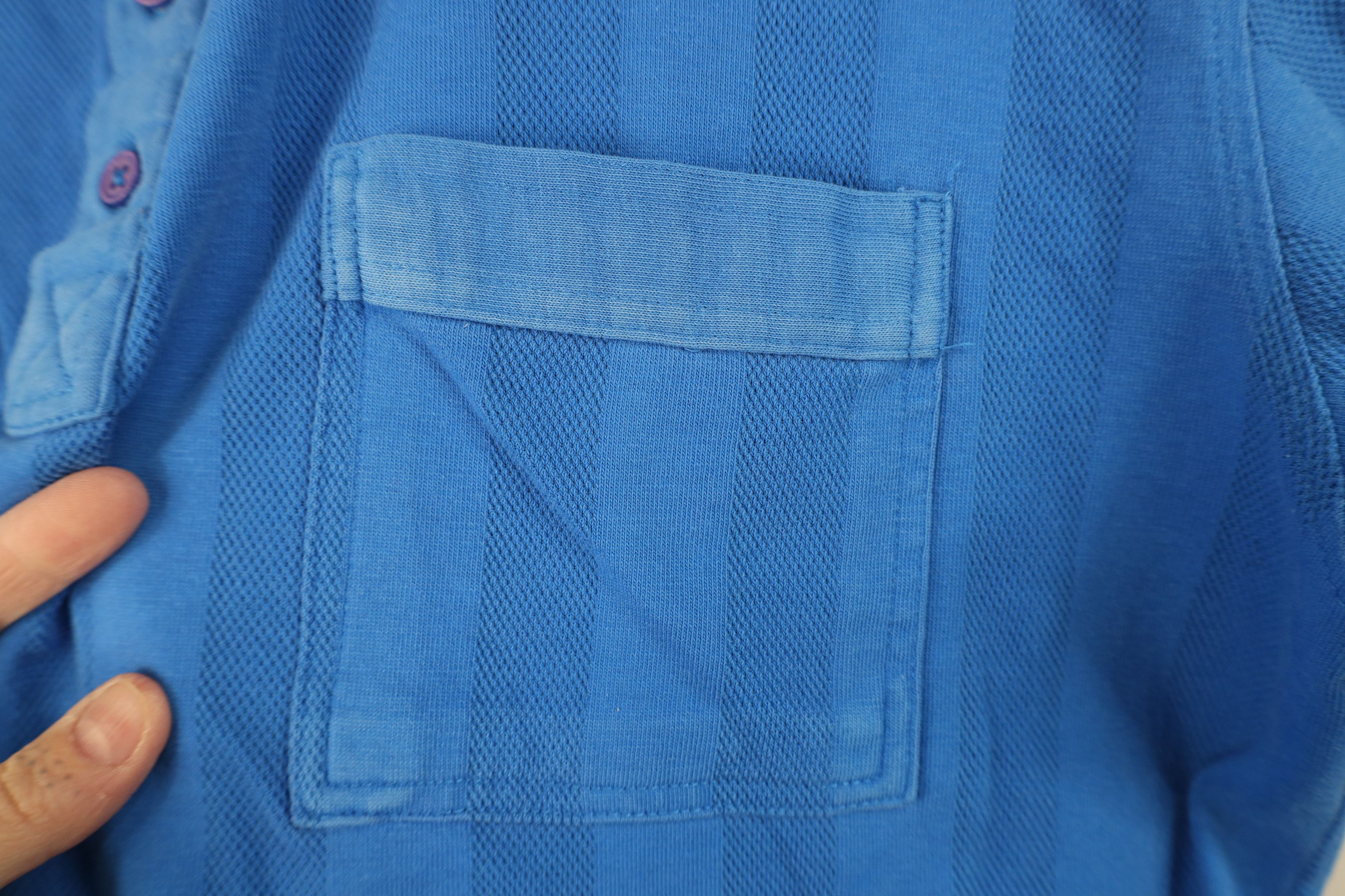 Vintage Vintage 90s Streetwear Vented Striped Pullover Polo Shirt Size US L / EU 52-54 / 3 - 4 Thumbnail
