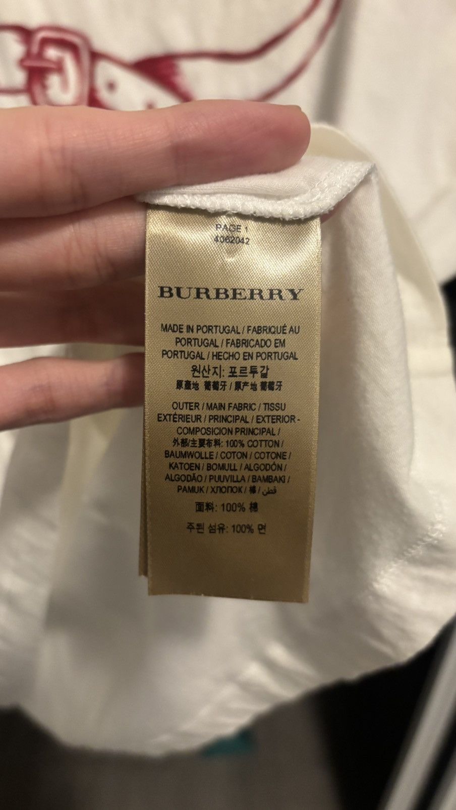 Burberry Burberry London England Castleford Graphic T Shirt White XL Size US L / EU 52-54 / 3 - 5 Thumbnail