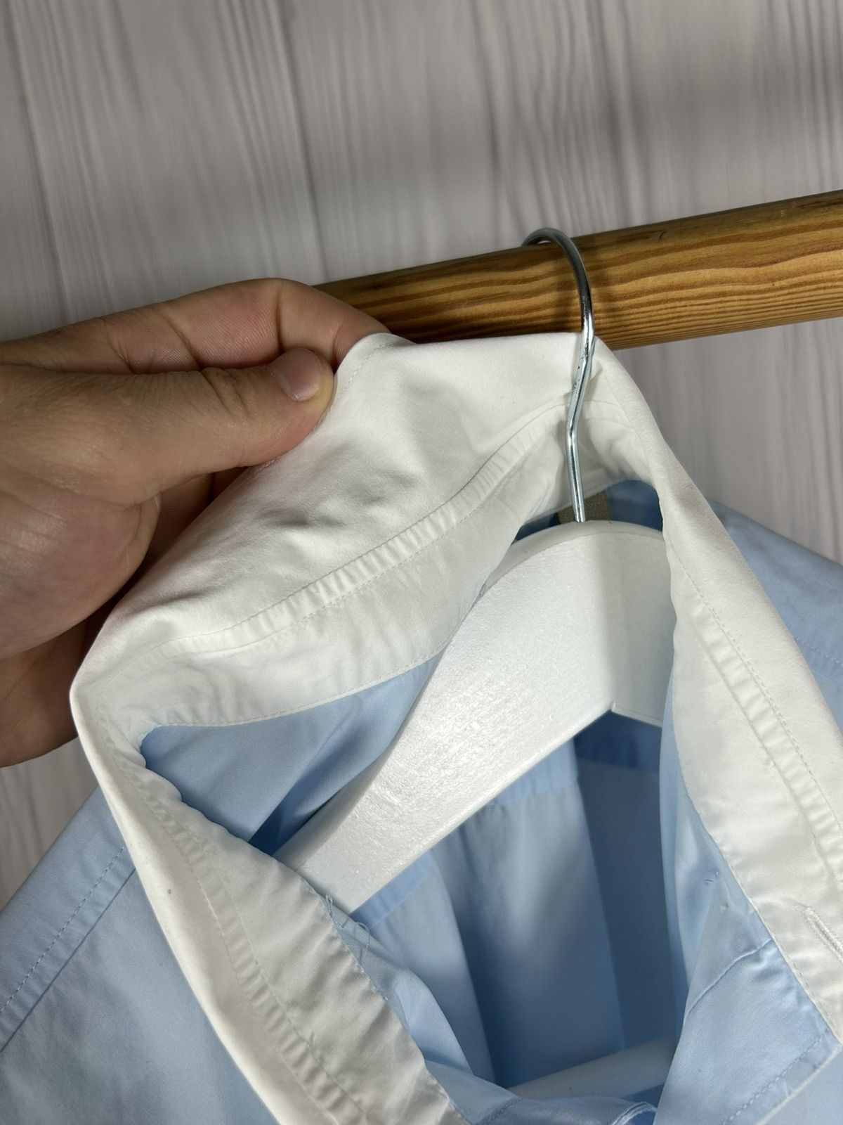 Burberry Burberry Brit Blue/White Shirt Size L Size US L / EU 52-54 / 3 - 11 Thumbnail
