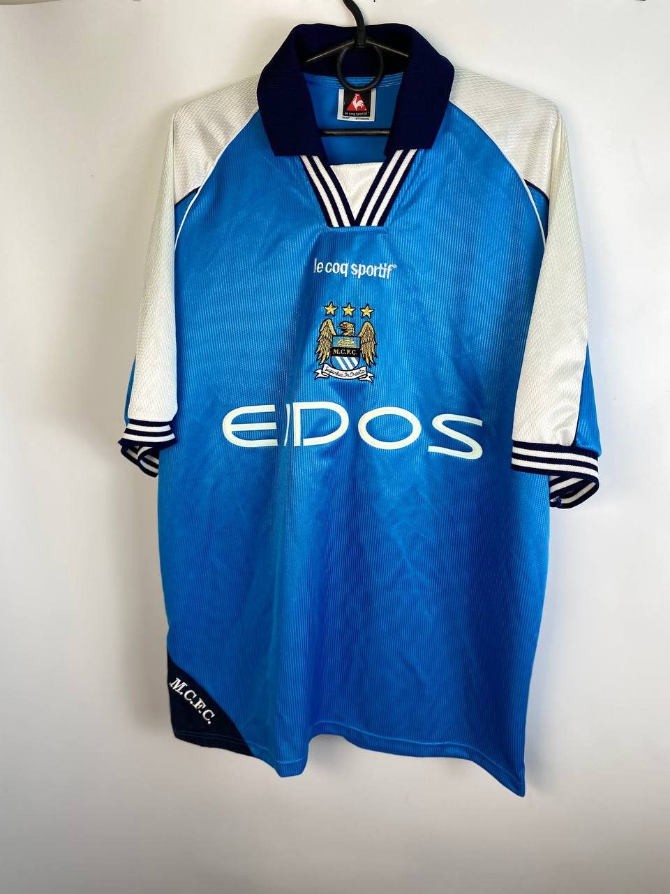 Le Coq Sportif × Vintage Manchester City 1999-2001 Vintage Home Shirt Jersey L Size US L / EU 52-54 / 3 - 1 Thumbnail