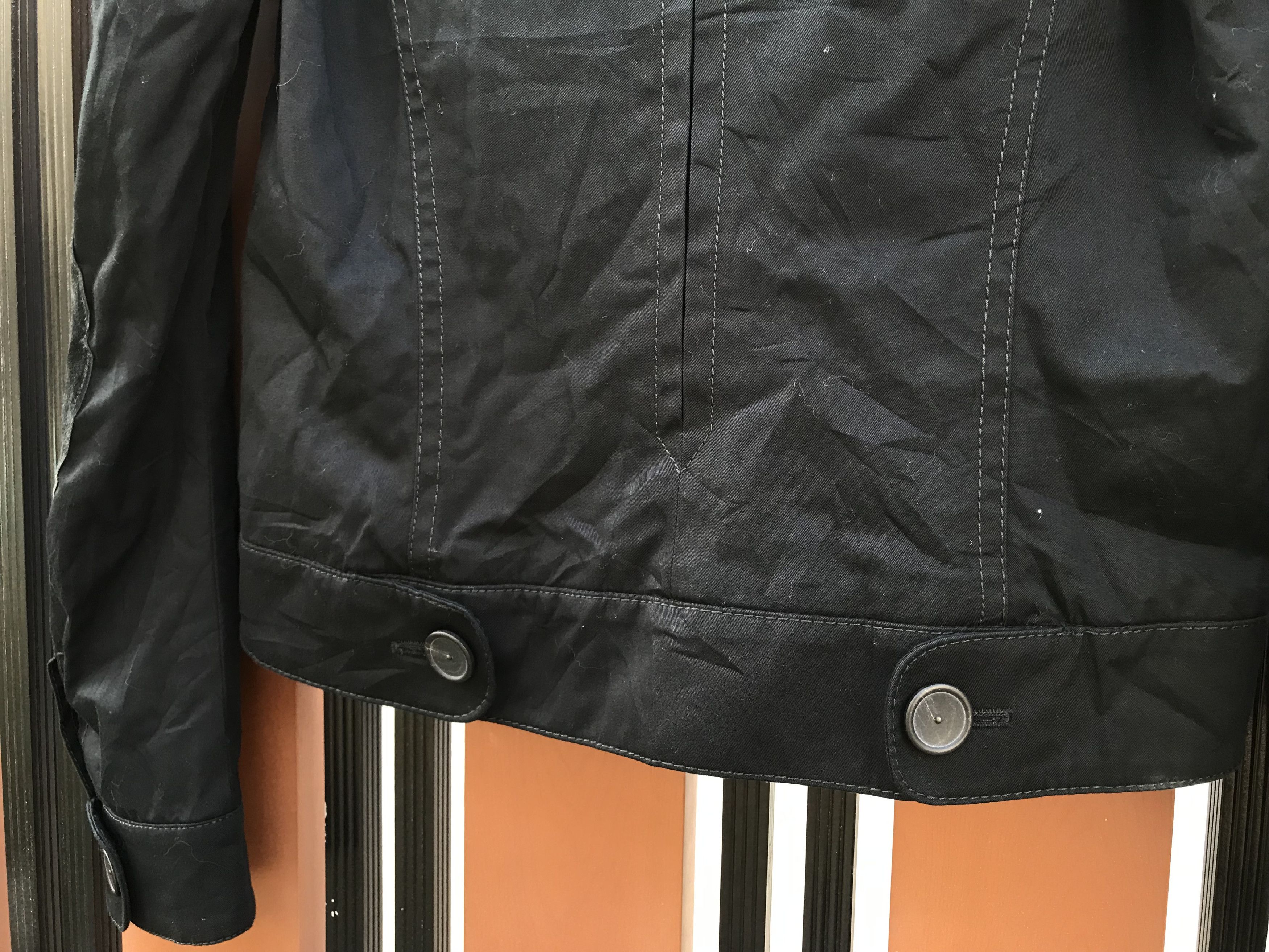 Veronique Branquinho (J164) Veronique Branquinho Black Leather Elbow Patch Jacket Size XS / US 0-2 / IT 36-38 - 7 Thumbnail