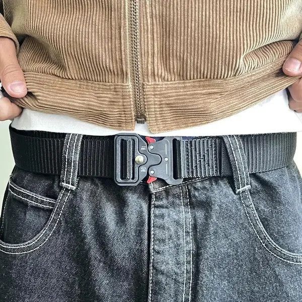 Other y2k black tactical military unique buckle design belt Size ONE SIZE - 7 Thumbnail