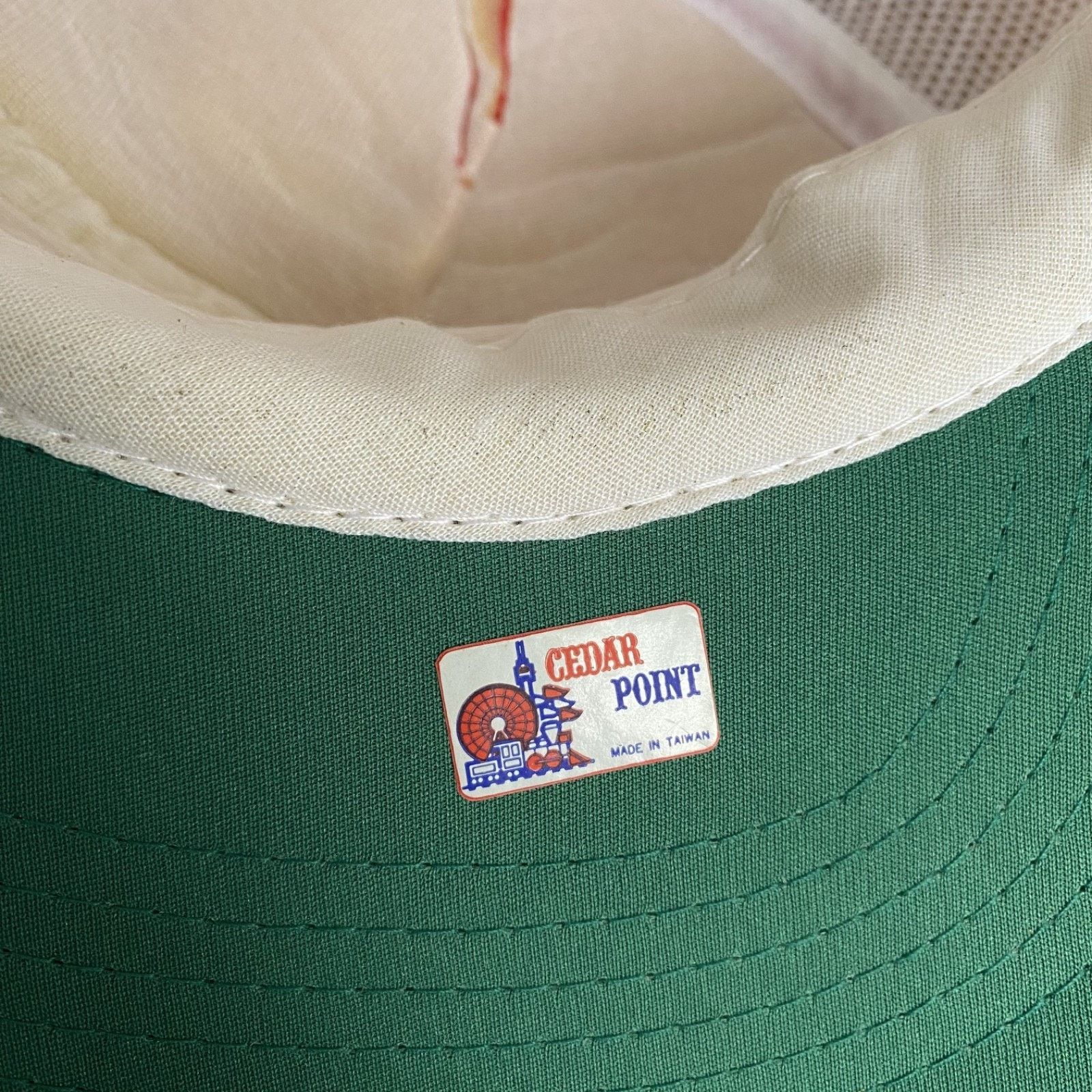 Other Vtg Cedar Point Snapback Trucker Rope Mesh Hat Cap Red White Size ONE SIZE - 6 Thumbnail