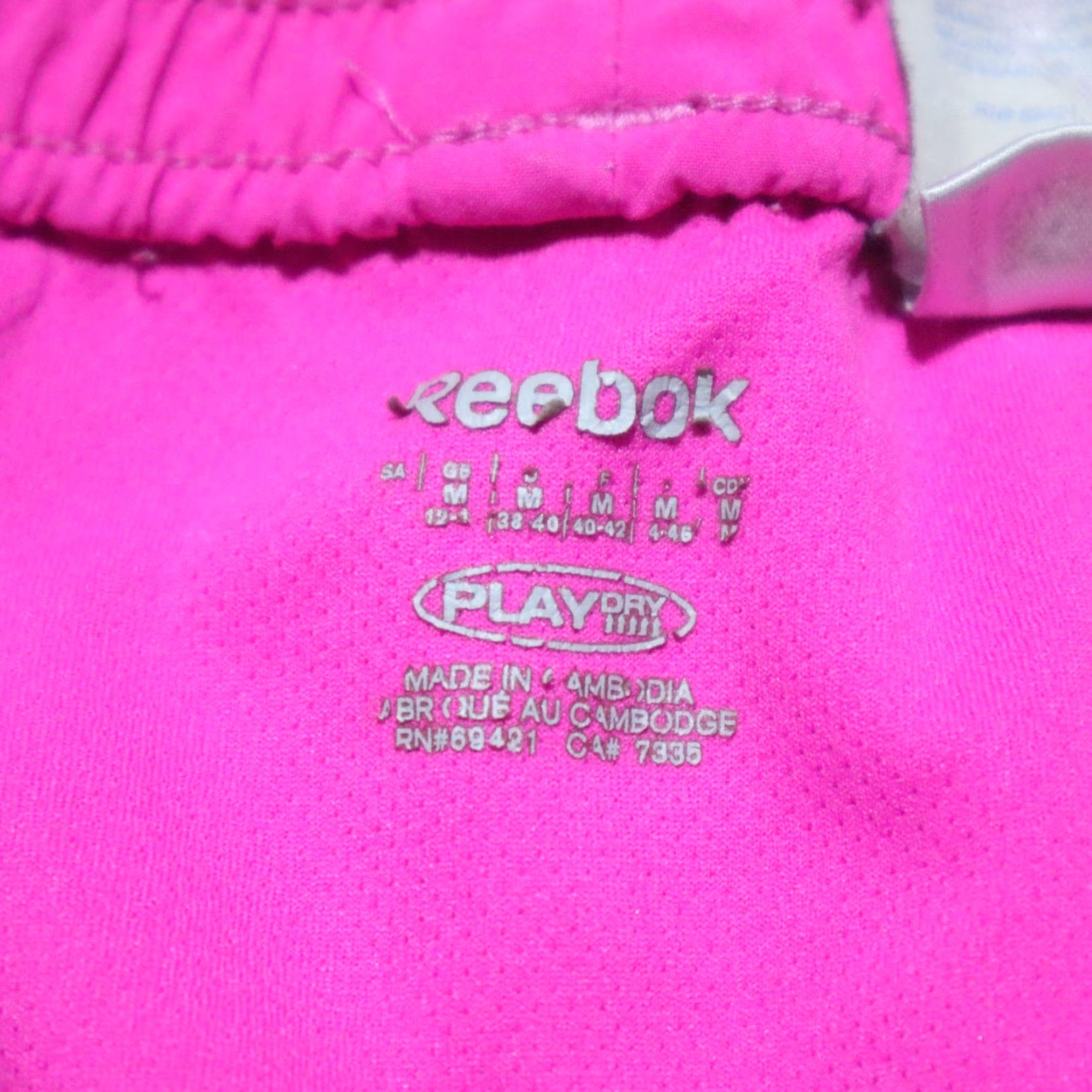 Reebok REEBOK Running Shorty Shorts Pink Play Dry Adult Women's M Medium Shorty Shorts Pink Play Dry Athletic Women’s M Medium Size 32" / US 10 / IT 46 - 3 Thumbnail