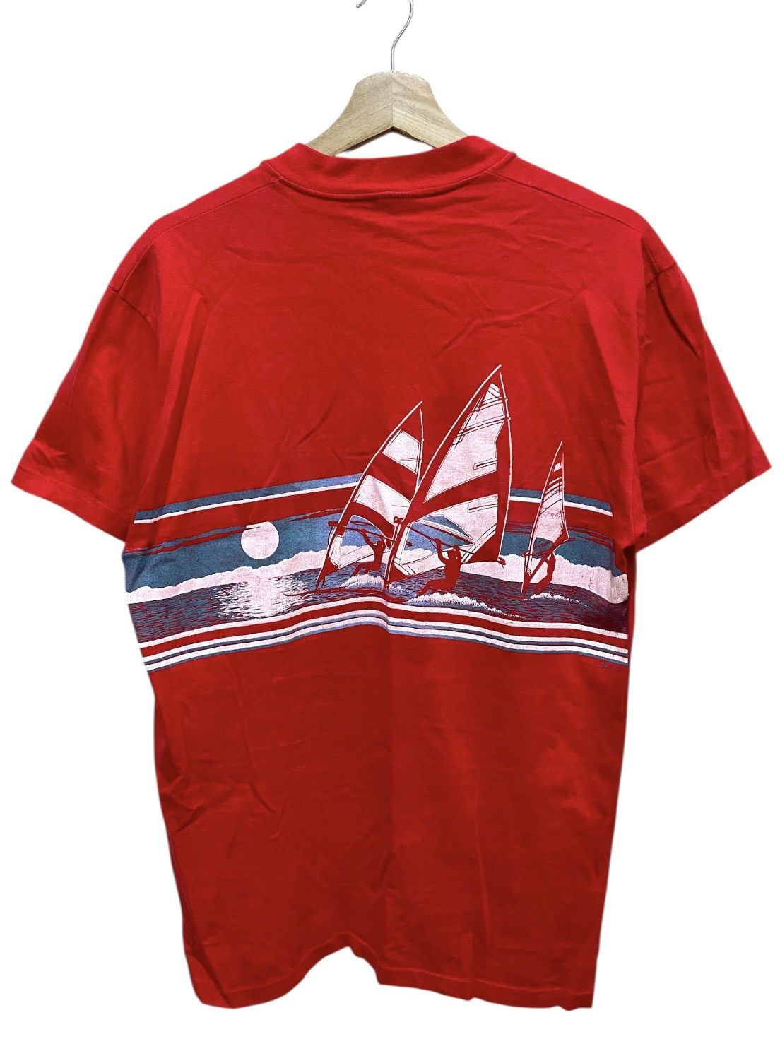 Vintage Vintage 86 Hawaii tee Yacht front, back and single Stich Size US M / EU 48-50 / 2 - 2 Thumbnail