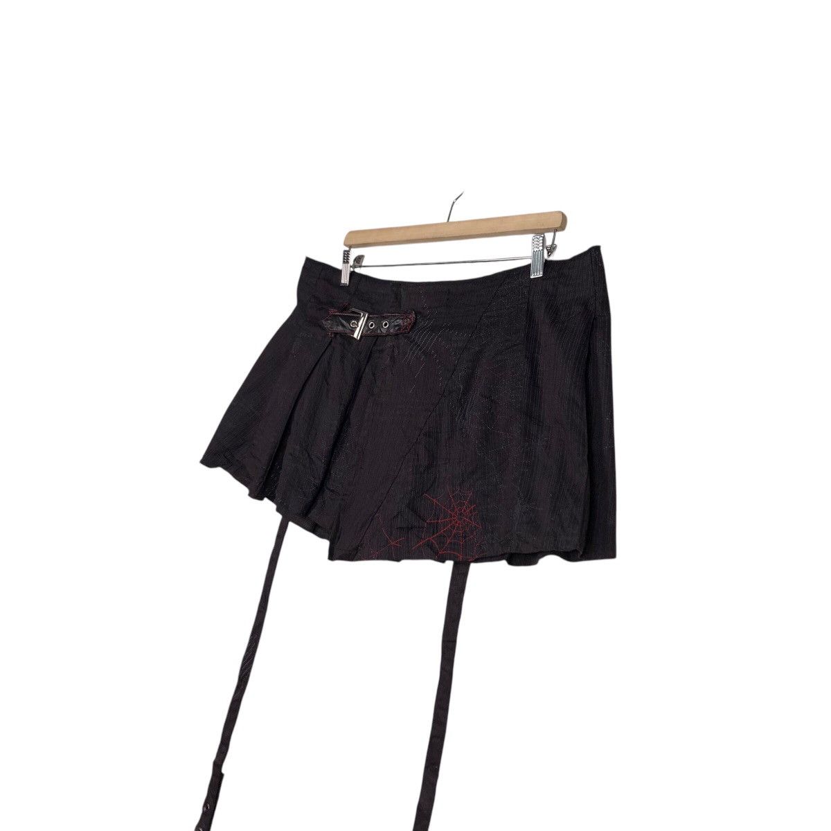 Hysteric Glamour 📌Vintage Mini Skirt Bondage Parachute Biker Design Size 38" / US 16 / IT 52 - 4 Thumbnail