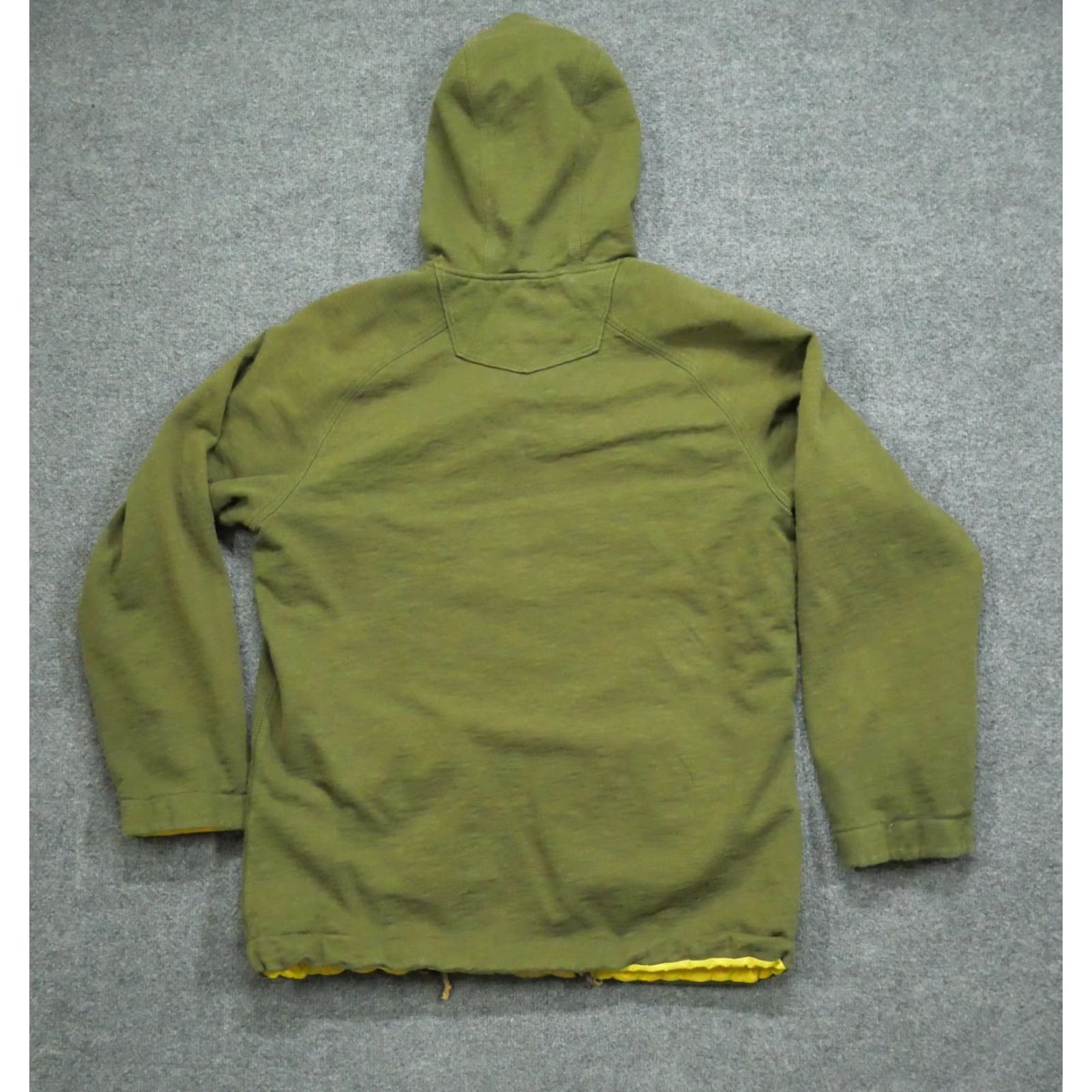 Eddie Bauer VINTAGE Eddie Bauer Jacket Mens L Green Yellow Reversible Hooded Military Outdoor 80s Size US L / EU 52-54 / 3 - 6 Thumbnail