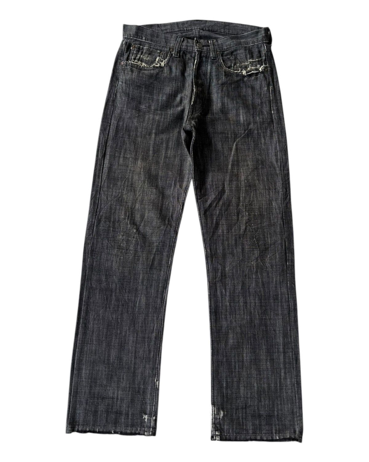 Sugar Cane 🔥VINTAGE SUGAR CANE TOYO ENTERPRISE Distressed Denim Jeans Size US 32 / EU 48 - 7 Thumbnail