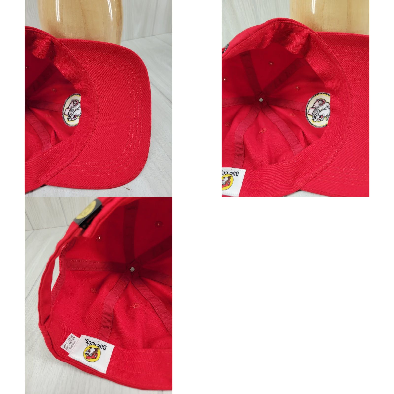 Vintage Buc-ee’s Original Baseball Cap Red Adjustable 100% Cotton Men Adjustable Cap Casual Travel Size ONE SIZE - 9 Thumbnail