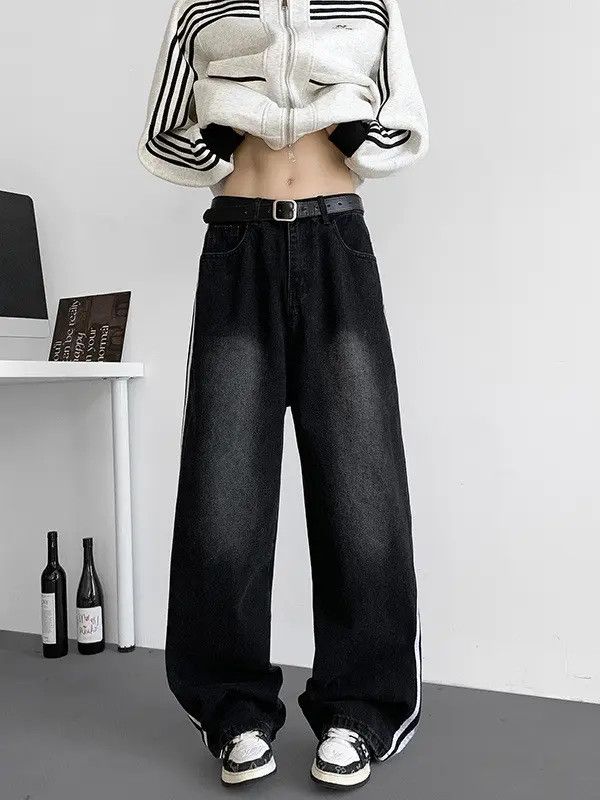 Japanese Brand × Jean Retro loose straight leg casual jeans Size US 32 / EU 48 - 4 Thumbnail