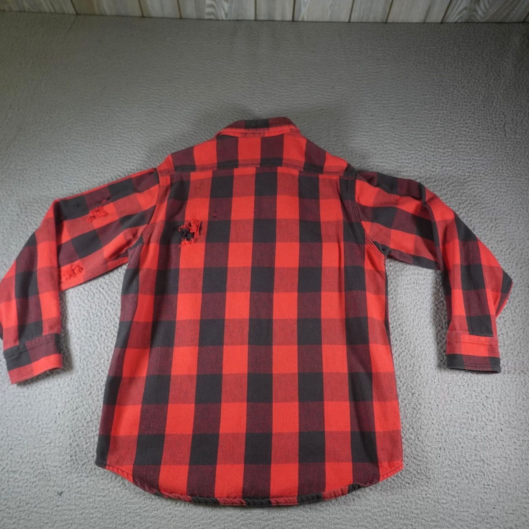 Carhartt VINTAGE Carhartt Flannel Shirt Mens XL Red Plaid Rugged Outdoor Wear USA Thick Size US XL / EU 56 / 4 - 4 Thumbnail