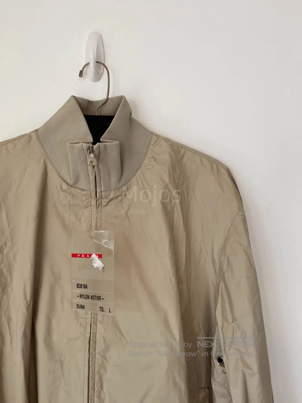 Prada Prada Vintage Beige Light Flight Jacket. Size US L / EU 52-54 / 3 - 3 Thumbnail
