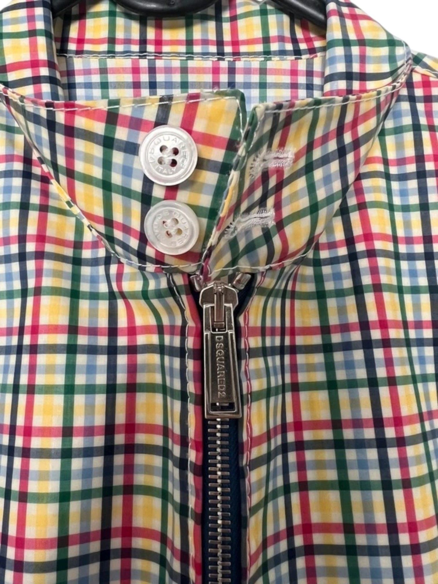 Dsquared2 Dsquared2 Multicolor Plaid Check Zip Jacket (SS2015) Size US L / EU 52-54 / 3 - 2 Thumbnail