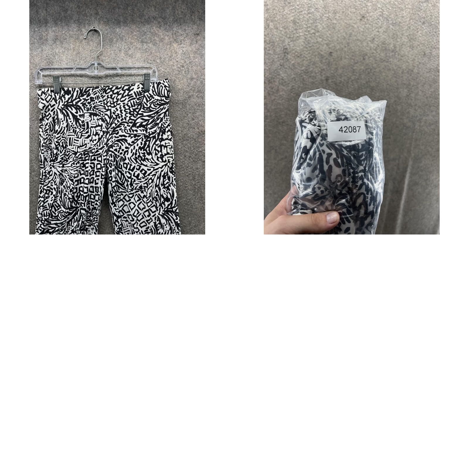 Lilly Pulitzer Lilly Pulitzer Pants Womens Small Black White Geometric Pull On Stretch Casual Pants Size 28" / US 6 / IT 42 - 8 Thumbnail