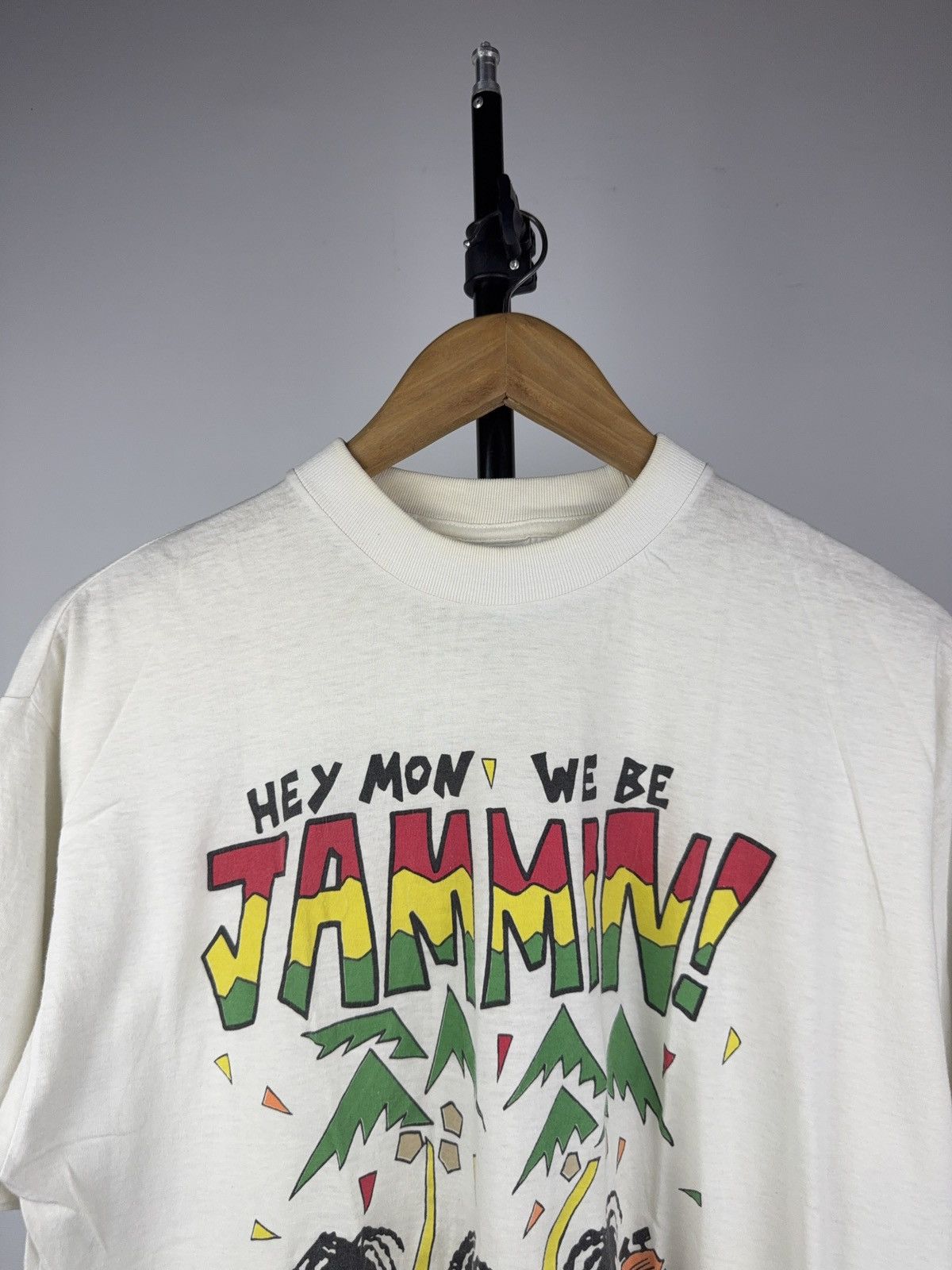 Band Tees Vintage 1990 Bob Marley Jammin Jamaica Retro Rare T Shirt Size US XL / EU 56 / 4 - 2 Thumbnail