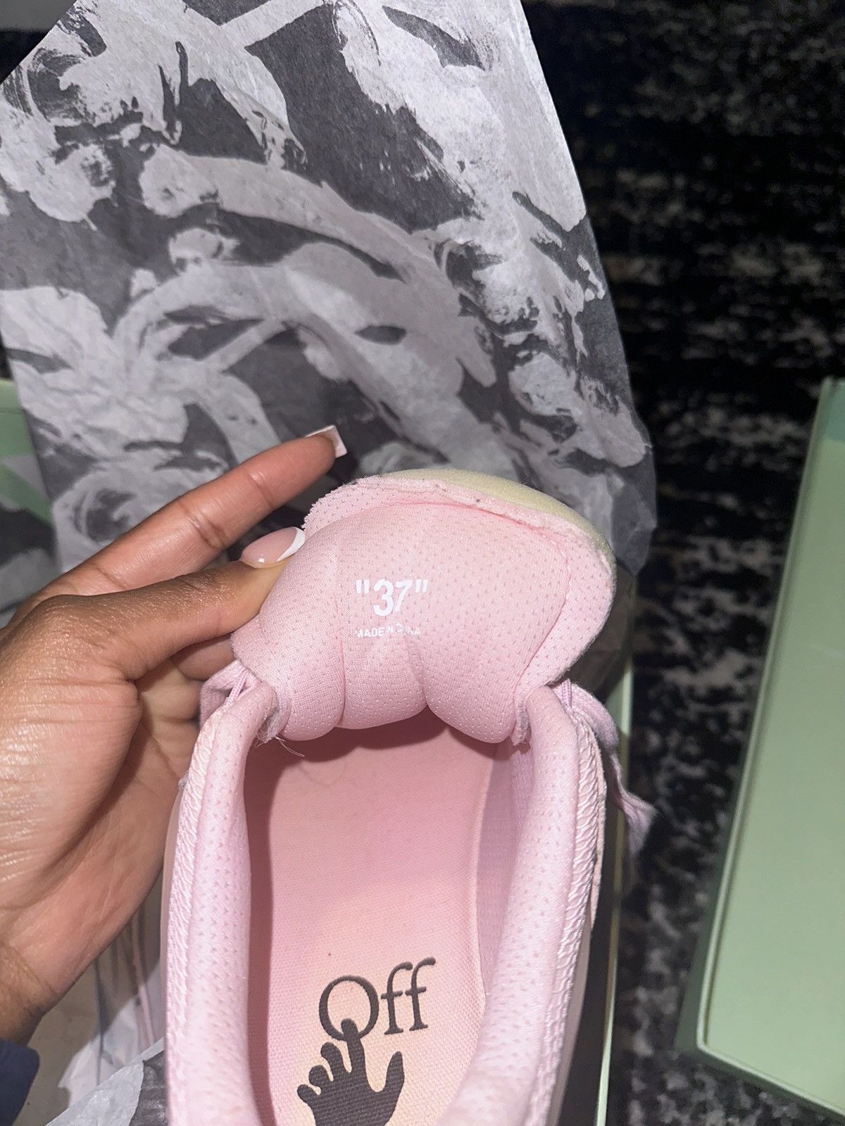Off-White Off-White Pink Odsy Shoes Size US 7 / IT 37 - 9 Thumbnail