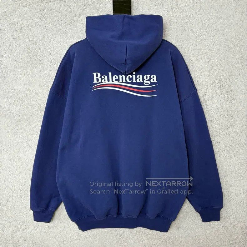 Balenciaga Balenciaga Wave Coke Logo Printed Hooded Long Sleeve Hoodi Size US XS / EU 42 / 0 - 2 Thumbnail