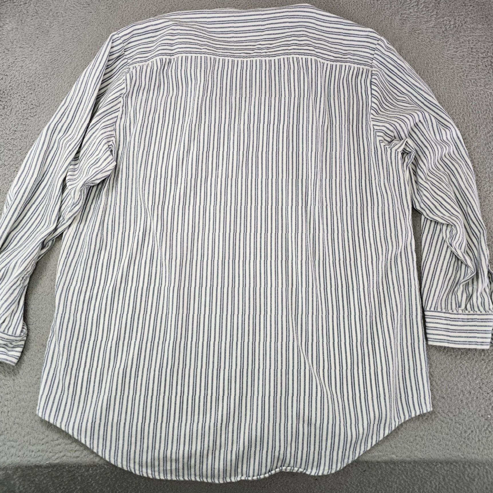Lee Lee Valley Ireland Shirt Mens XL White Blue Stripe Grandfather Henley Grandad Size US XL / EU 56 / 4 - 5 Thumbnail