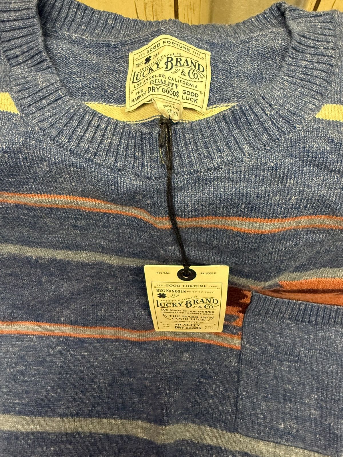 Lucky Brand Lucky Brand mens crewneck sweater Size US XL / EU 56 / 4 - 2 Thumbnail