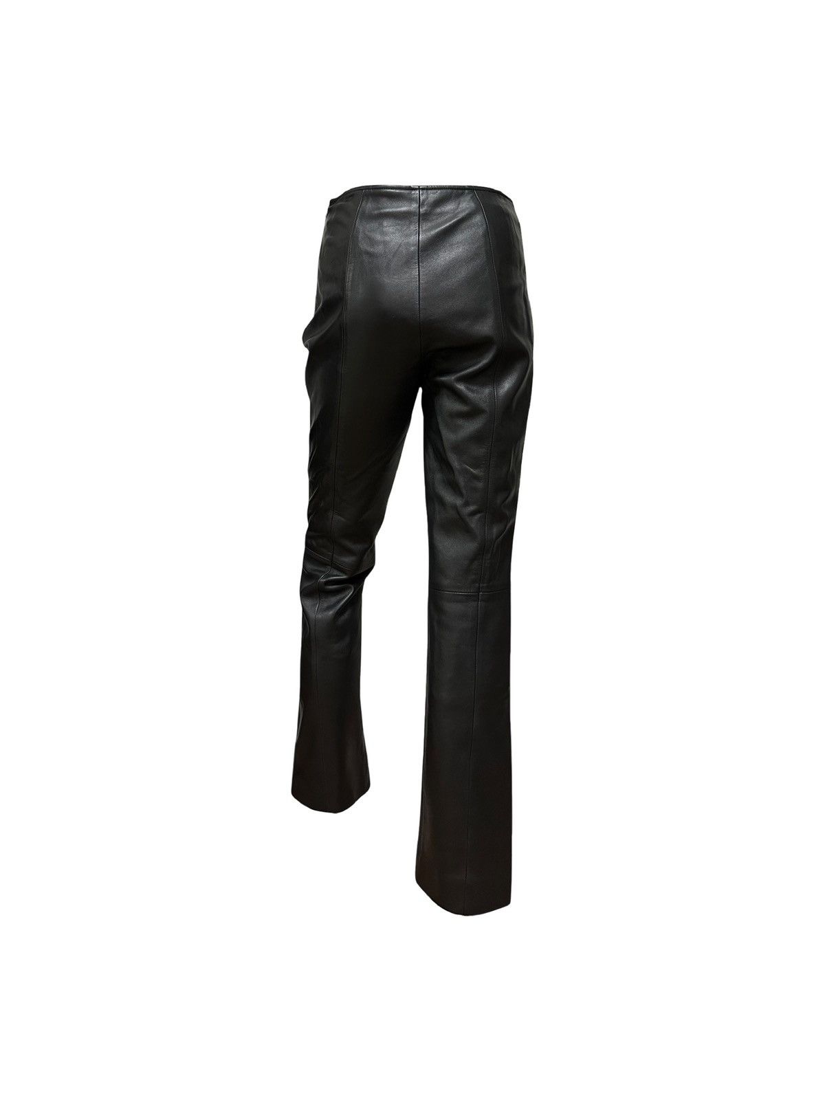 Loewe LOEWE Vintage Lamb Leather Straight Leg Pants Size 26" / US 2 / IT 38 - 2 Thumbnail