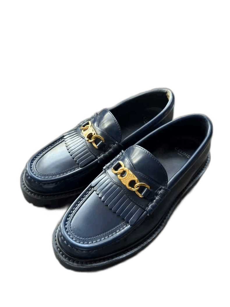 Celine Celine Lock Closure Tassel Loafers Size US 5 / EU 37 - 1 Thumbnail