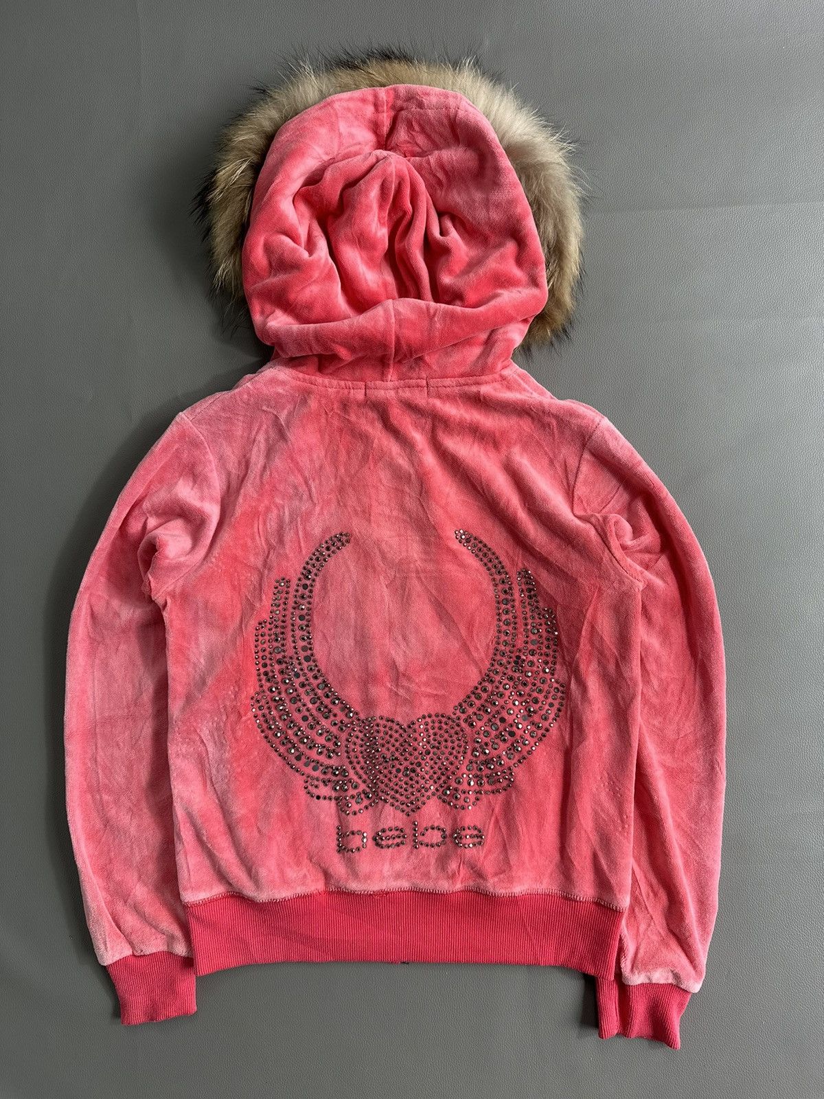 Japanese Brand LIKE A VELVET BEBE GLITTER FUR ZIP HOODIE IFSIX LGB STYLE Size S / US 4 / IT 40 - 1 Thumbnail