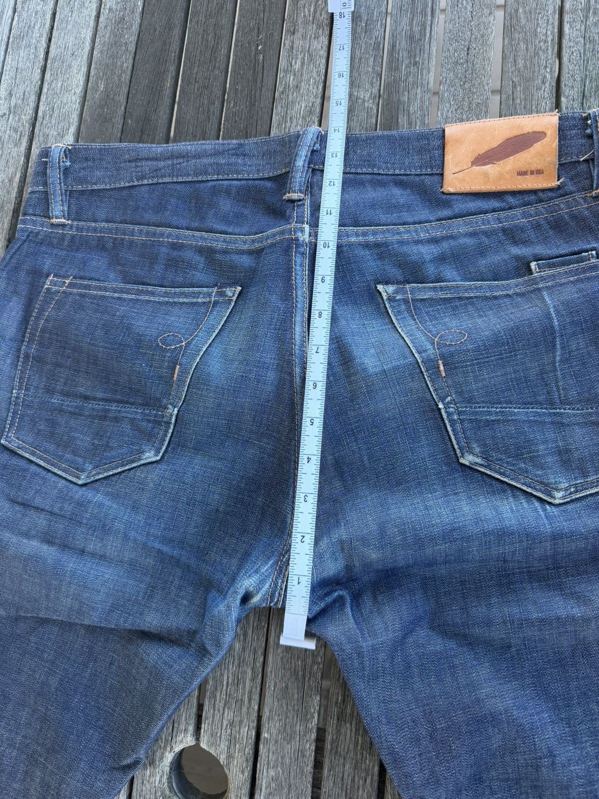 Rogue Territory Rogue Territory Indigo Stanton 11oz Tagged 33” Nice Fades Size US 33 - 9 Thumbnail