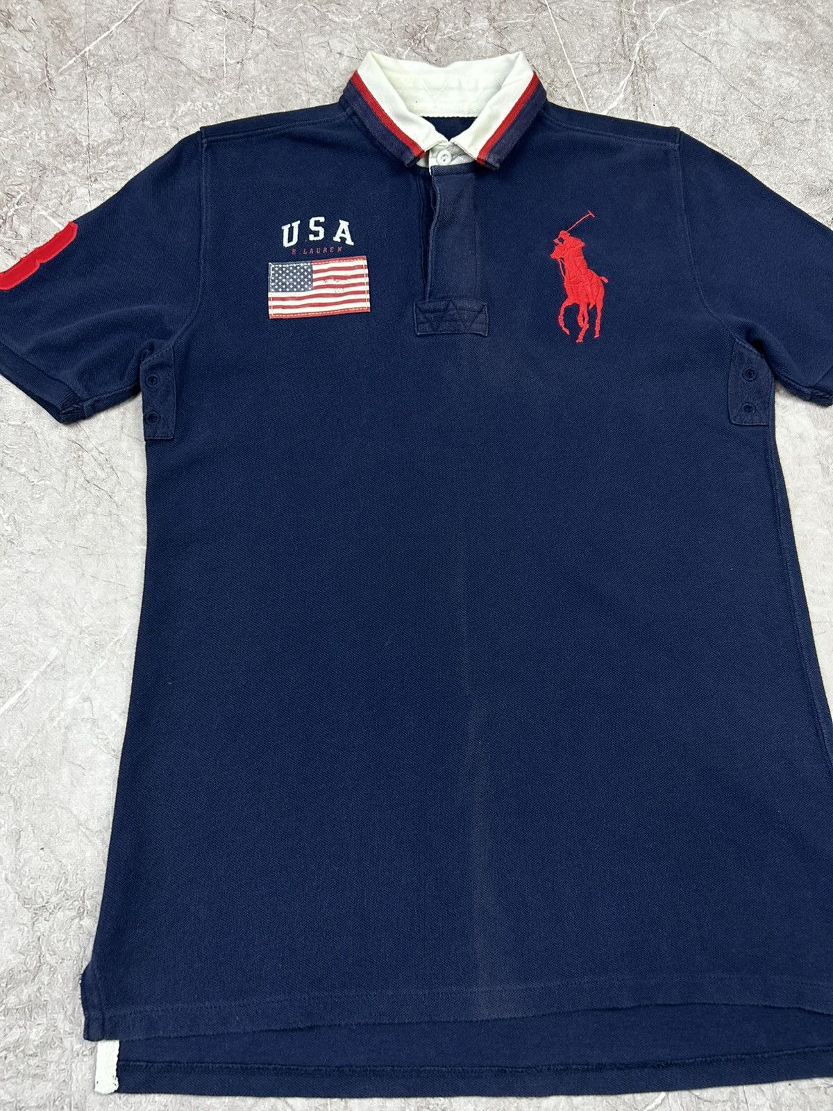Polo Ralph Lauren Vintage Polo Ralph Lauren USA Polo T-Shirt Size US S / EU 44-46 / 1 - 3 Thumbnail