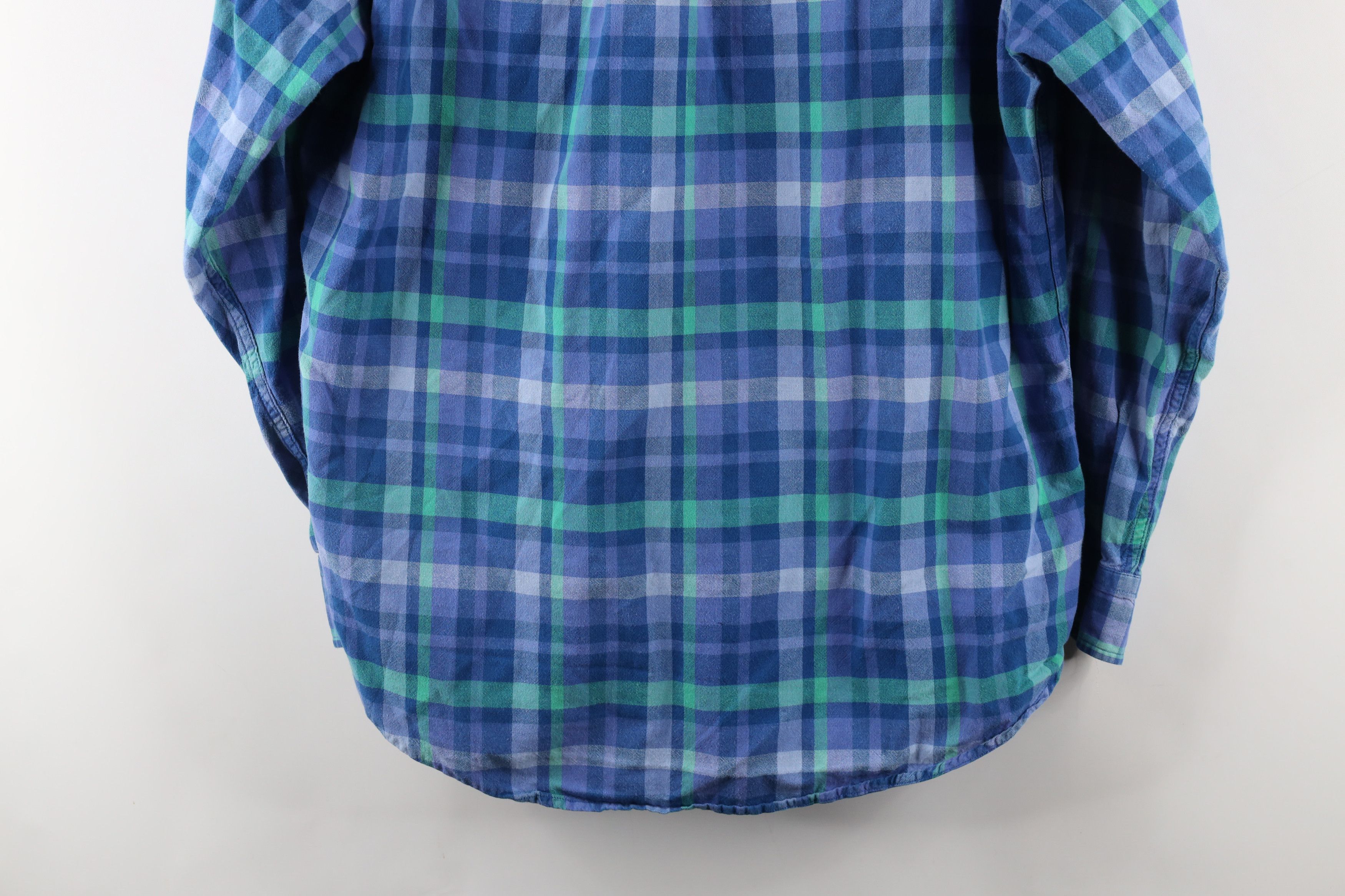 Ralph Lauren × Vintage Vintage 90s Ralph Lauren Bradfield Flannel Button Down Shirt Size US M / EU 48-50 / 2 - 10 Thumbnail
